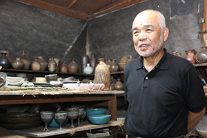 Masayoshi Shimizu in his workshop